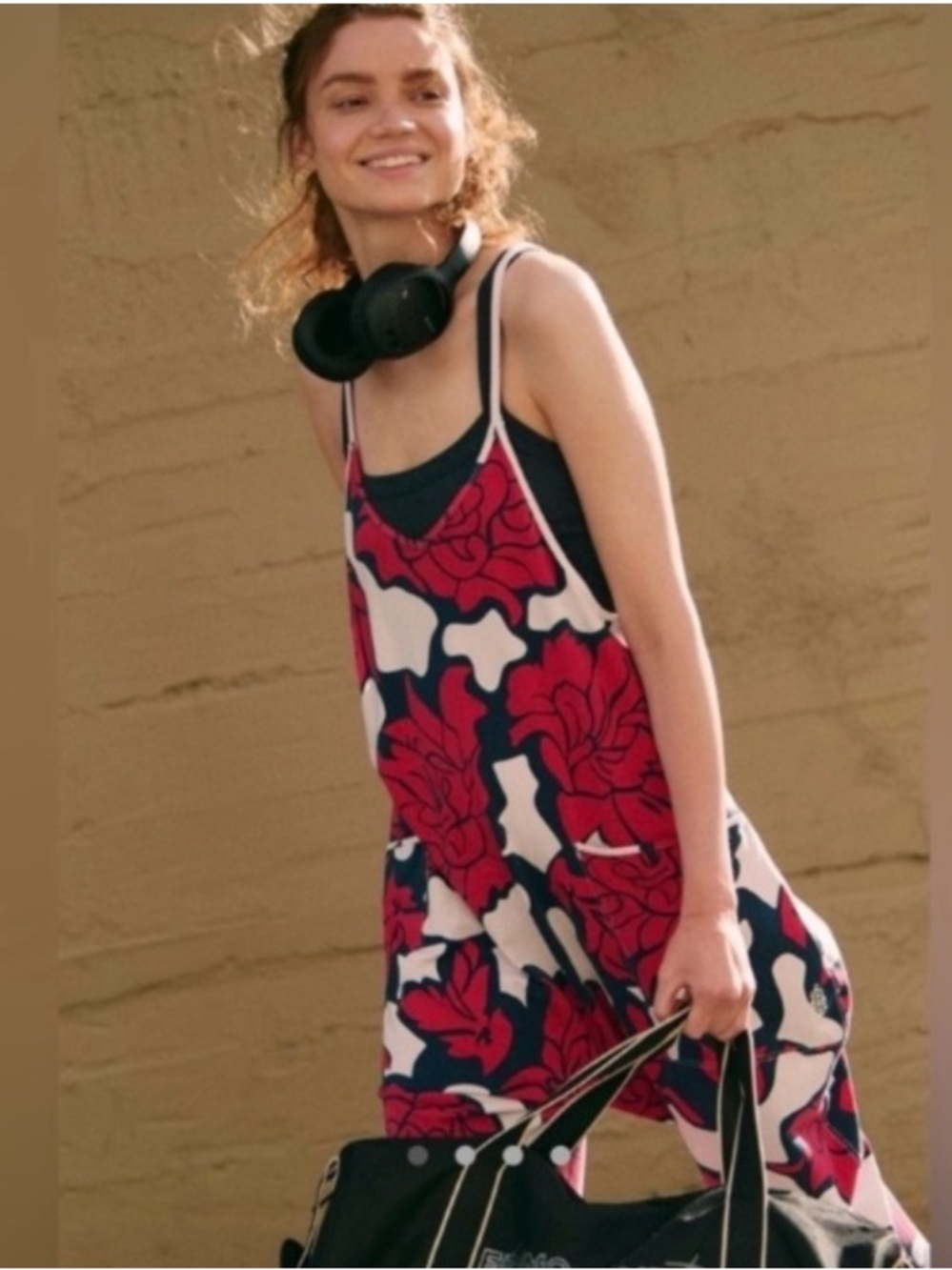 NWT FREE PEOPLE Movement Printed Hot Shot Onesie in Floral Rose Combo - Picture 3 of 7